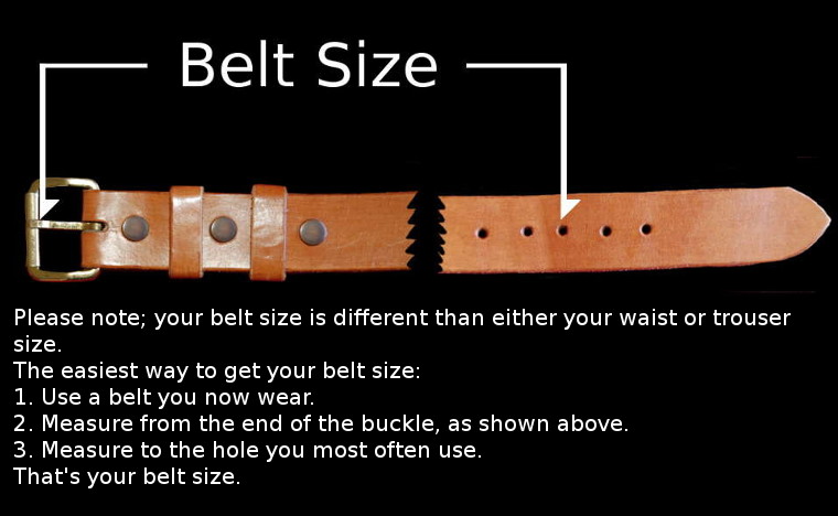 How to measure belt size